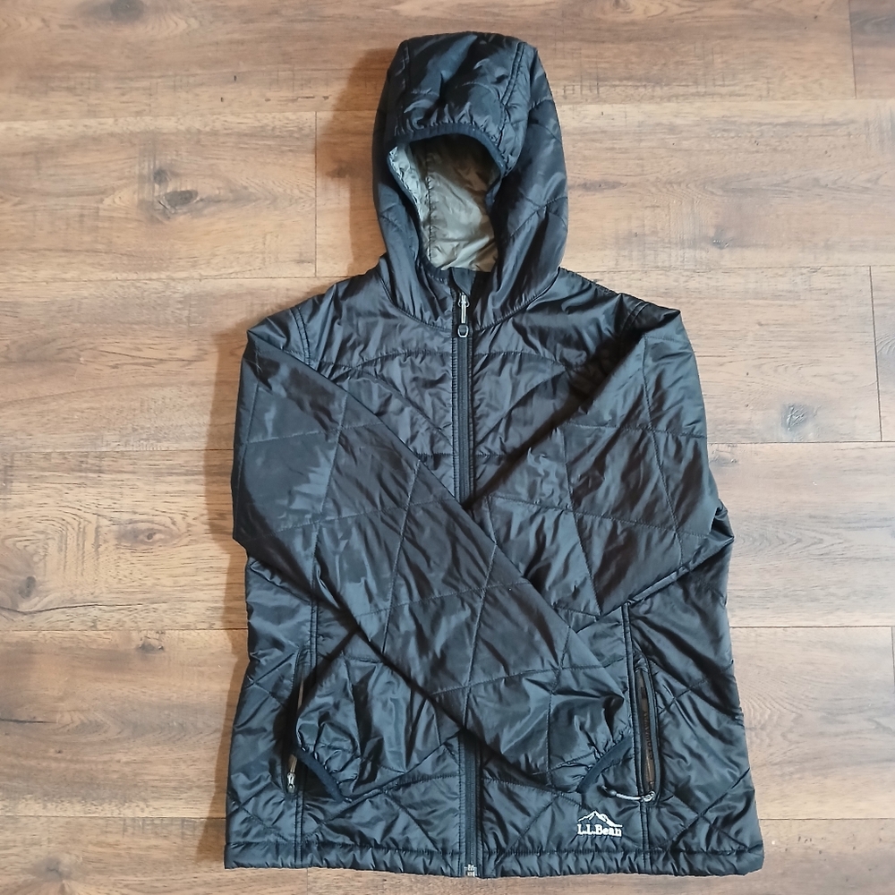 LL Bean Primaloft Packaway hooded jacket